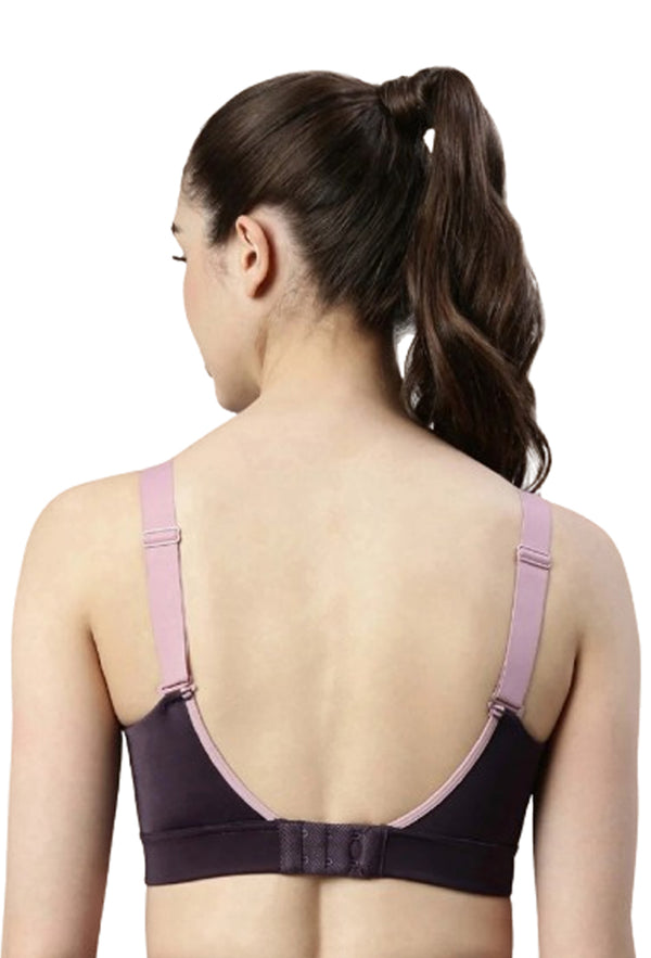 Enamor-SB18 Night Shade Convertible Back High Impact Bra - Padded - Wirefree