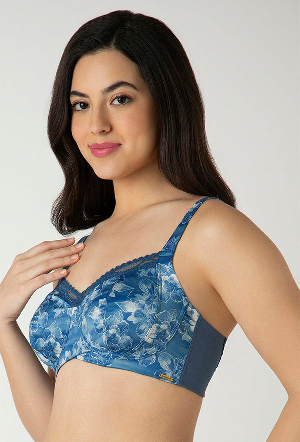Floral Fusion Print AMANTE BRA-BRA05601 Demure Non-Padded Non-Wired Contour Bra