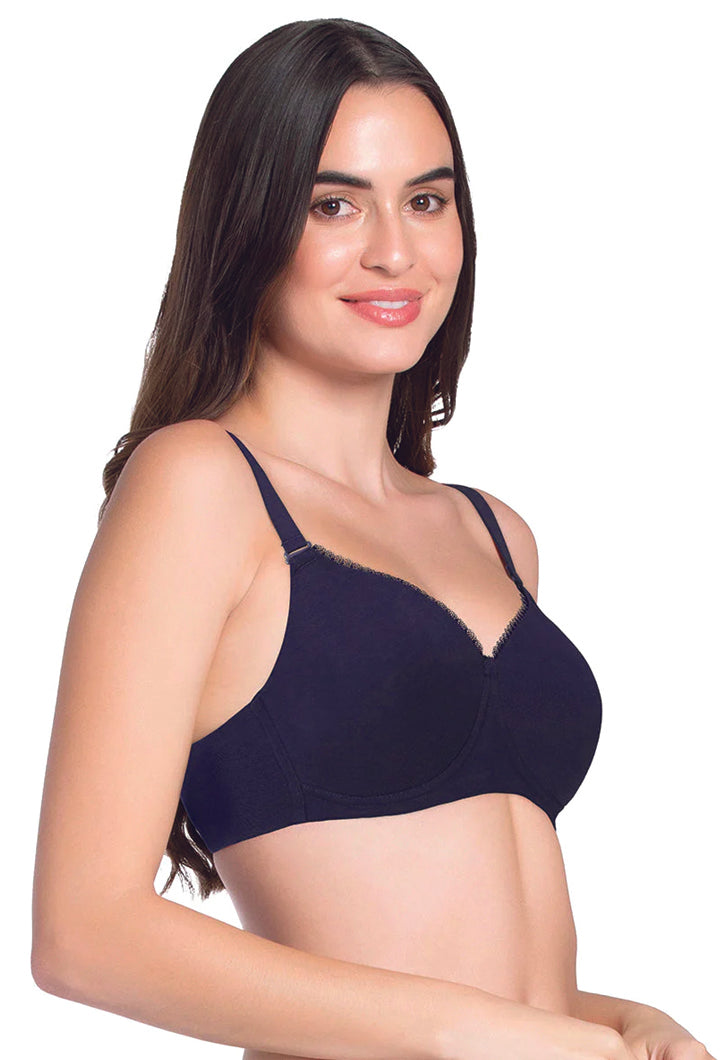 AMANTE BRA-BRA75501 Midnight Blue Essential Padded Wirefree Bra