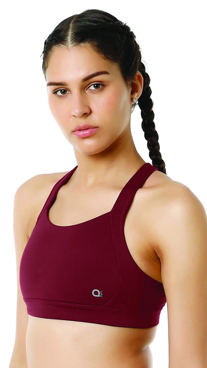 Amante Cross Back Padded Non-Wired Full Coverage Bra