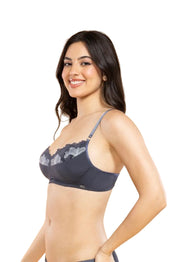 ENAMOR BRA-F144 Luxe Wirefree Balconette Bra - Padded, Medium Coverage