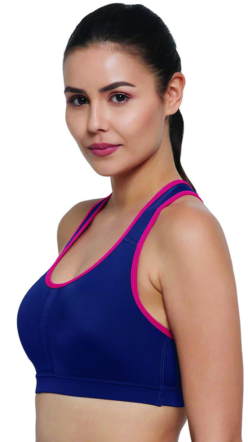 Amante Mesh Panel Padded Medium Impact Sports Bra