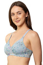 TRIUMPH BRA-110I694 Printed Lightly Padded Non-Wired Detachable Straps Seamless T-Shirt Bra -B5
