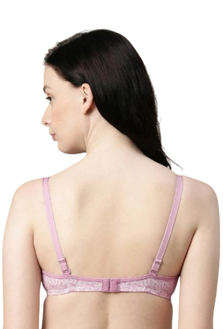 Enamor F023 Perfect Plunge T-Shirt Bra - Padded Wirefree Medium Coverage