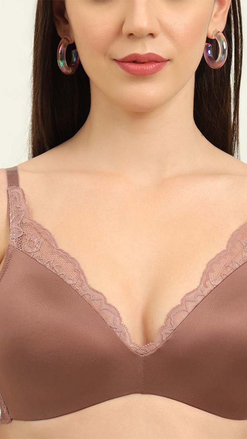 Triumph Skin Floral Lace Seamless Padded T-Shirt Bra
