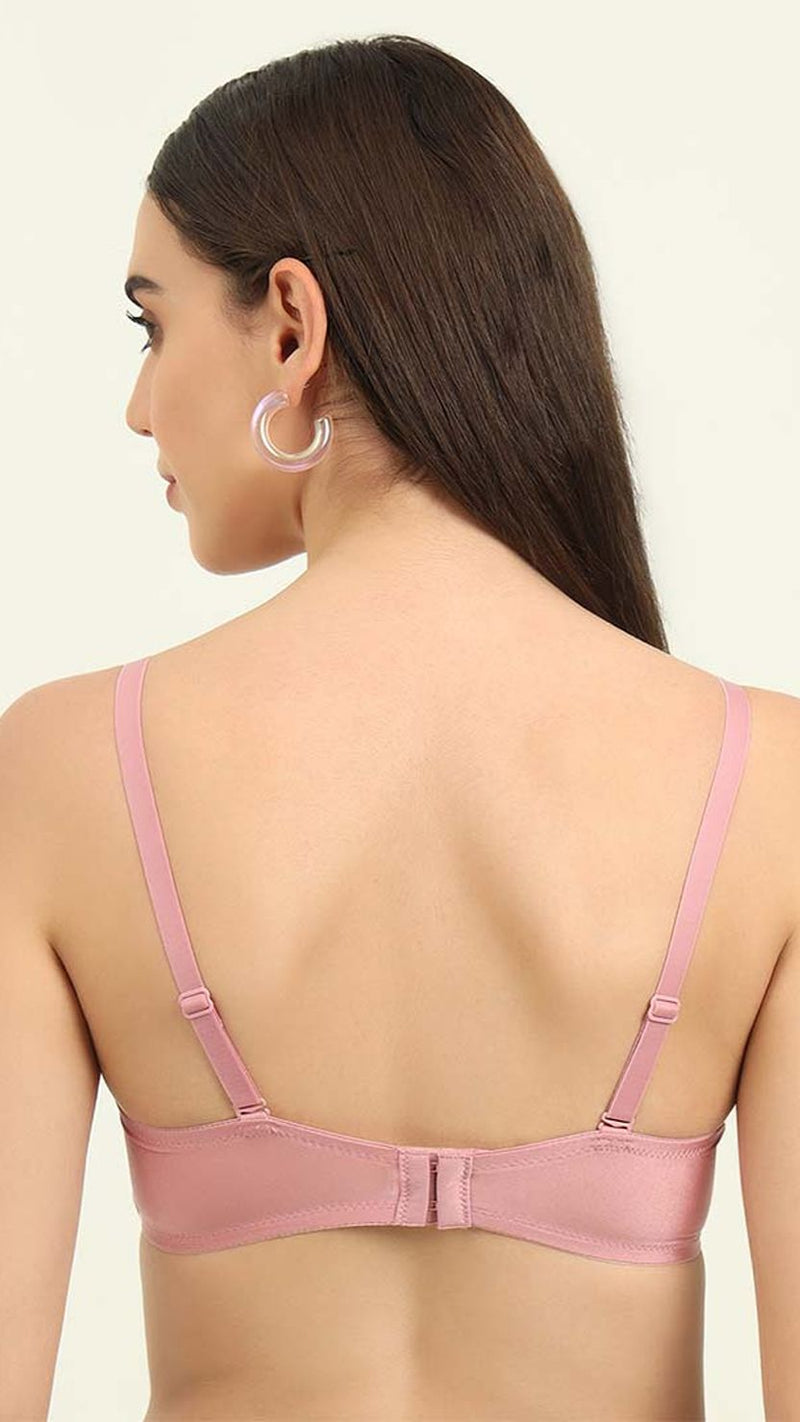 Triumph Pink New Lace Bandeau Bra Padded Wired
