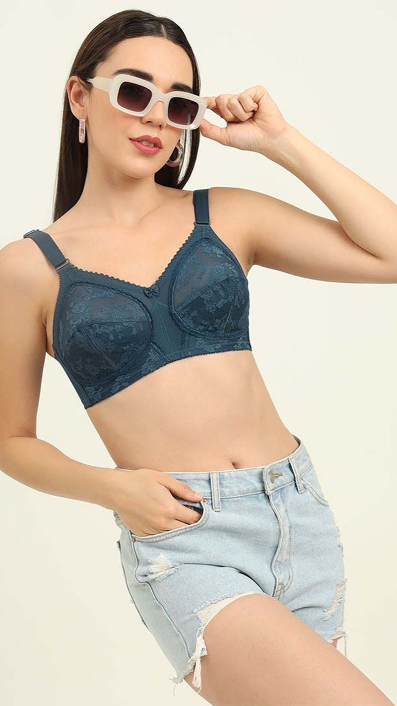 Triumph Navy Blue Doreen Support Big-Cup Wireless Support Bra