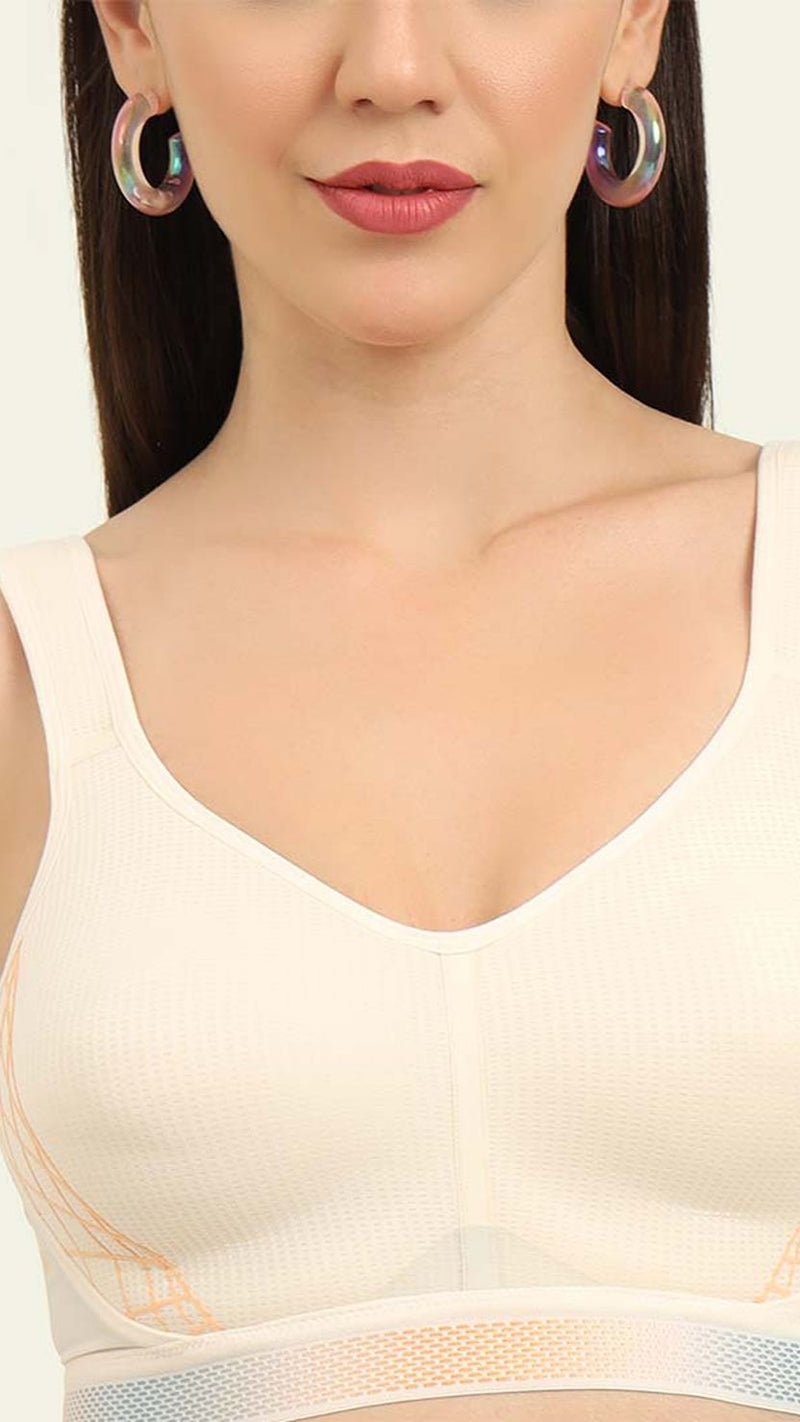 Triumph Peach Cardio Cloud High-Impact Sports Bra