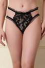AXTZH Midnight Bloom Lace Panty XTHGFNET0119IO-BLACK