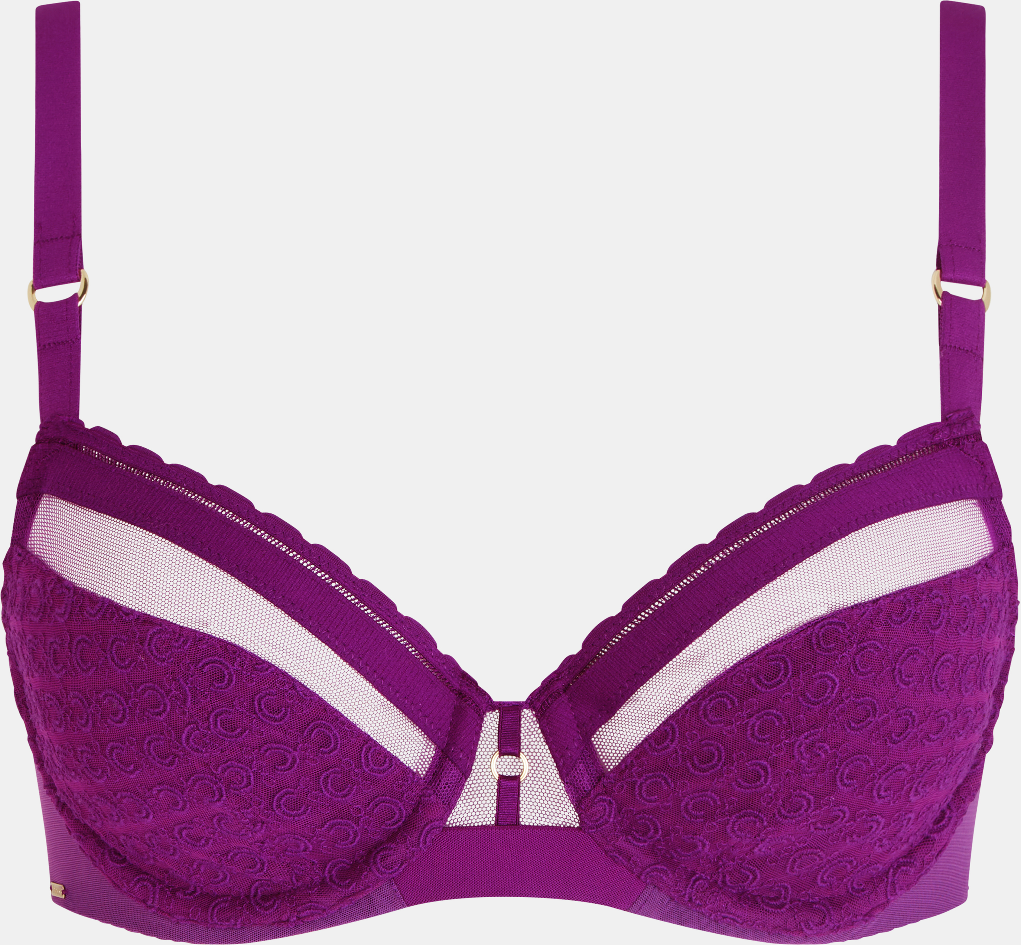 CHANTELLE C11ZM0 Monogram Plunge Unlined Bra