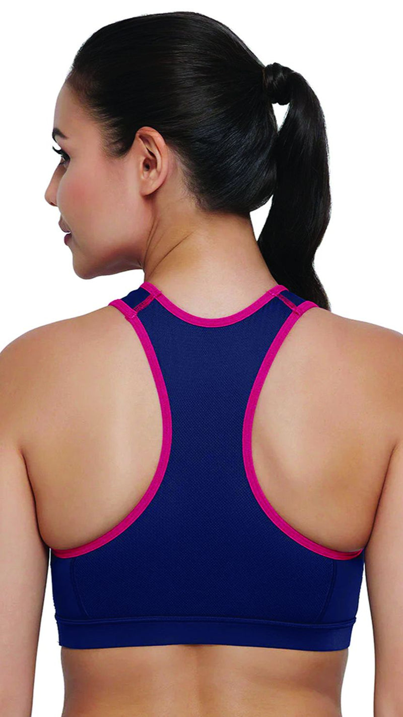 Amante Mesh Panel Padded Medium Impact Sports Bra