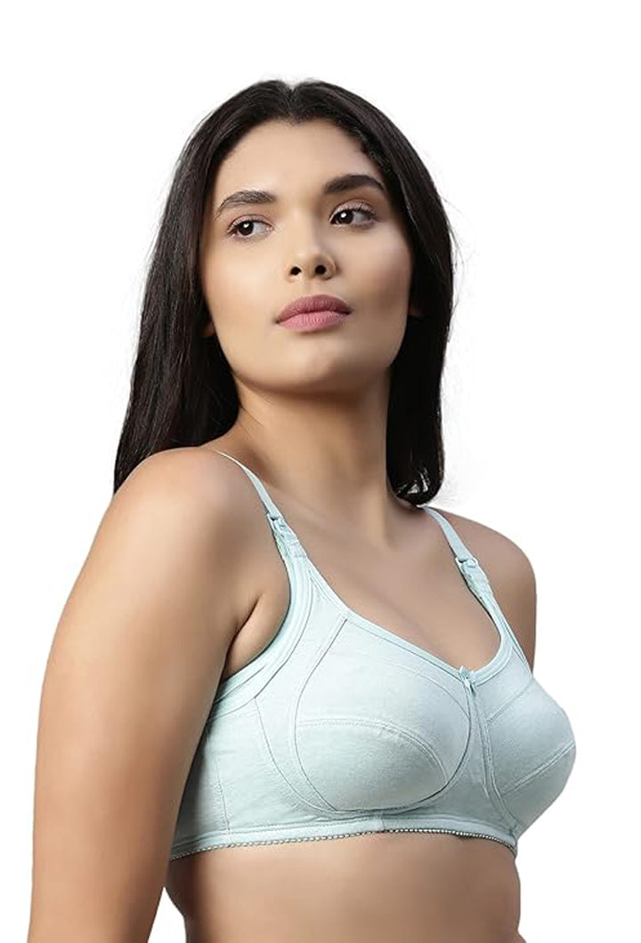 Enamor-MT02 Sectioned Lift & Support Nursing Bra - Non-Padded Wirefree High Coverage