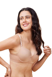 ENAMOR BRA-F114 Body Transform Air Brush Push-Up Bra for Women- Medium Coverage, Padded and Wired