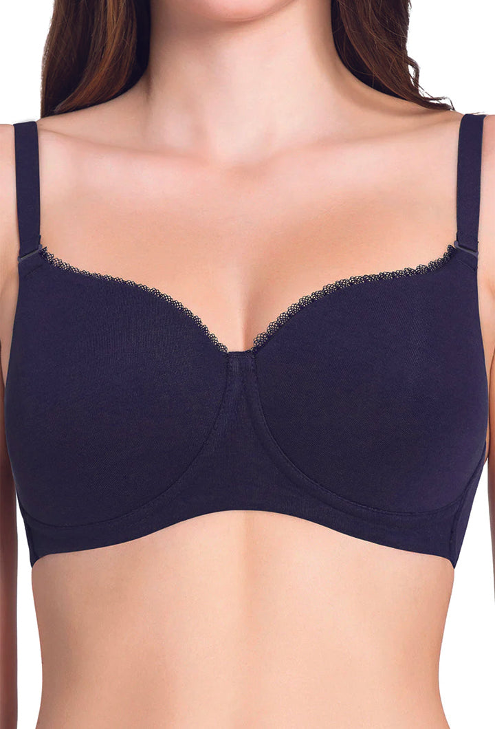 AMANTE BRA-BRA75501 Midnight Blue Essential Padded Wirefree Bra