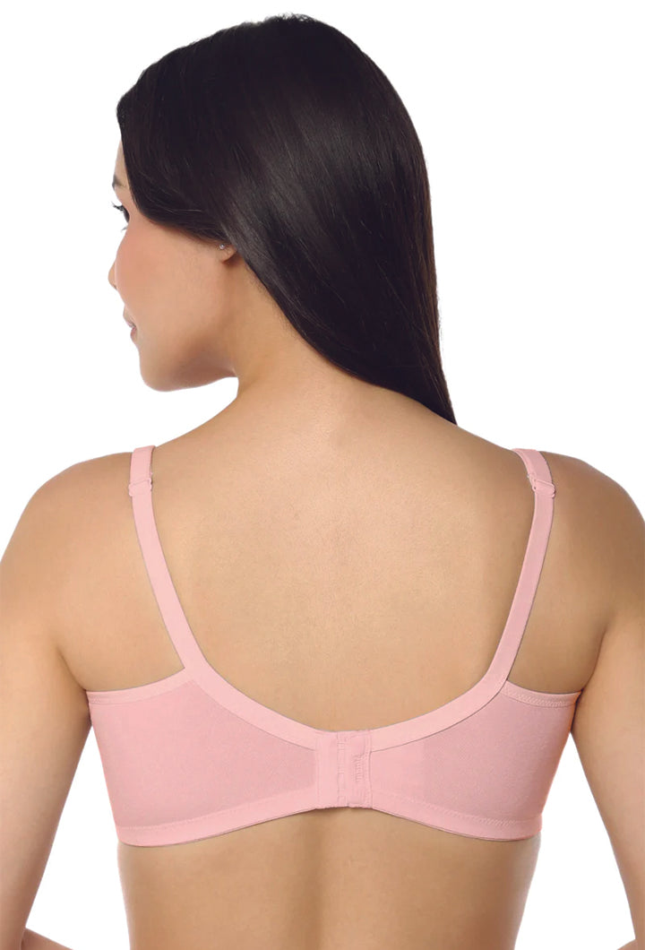 AMANTE BRA-BRA94801 Blush Pink Maternity Non-padded Non-wired Cotton Nursing Bra