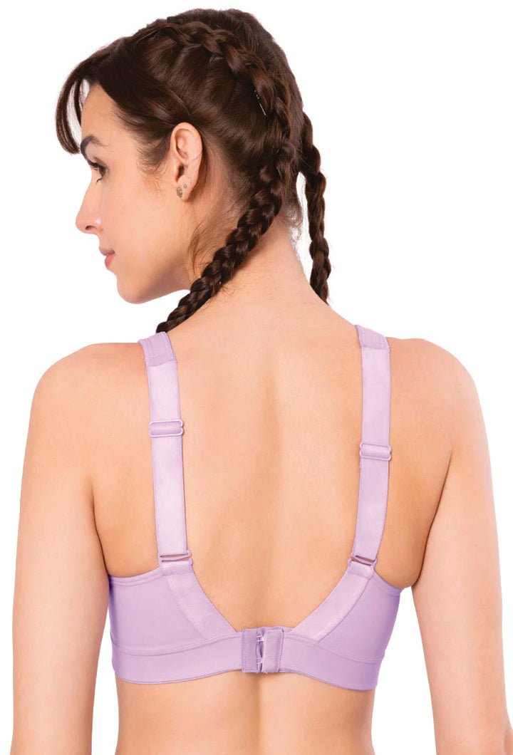 Digital Lavender AMANTE BRA-ABR98801 Energize High Impact Round Neck Sports Bra