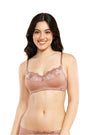 ENAMOR BRA-F144 Nude Rose Luxe Wirefree Balconette Bra - Padded, Medium Coverage