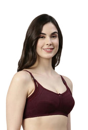 Enamor-MT02 Sectioned Lift & Support Nursing Bra - Non-Padded Wirefree High Coverage