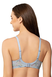 TRIUMPH BRA-110I694 Printed Lightly Padded Non-Wired Detachable Straps Seamless T-Shirt Bra