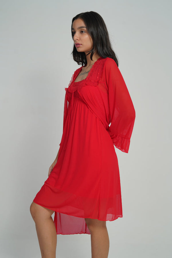 AXTZH Whispered Vows Two-Piece Bridal SetX0204-RED-F11N