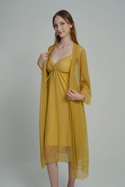 AXTZH Golden Hour Two-Piece Nightwear X0192-CANARY-F11N