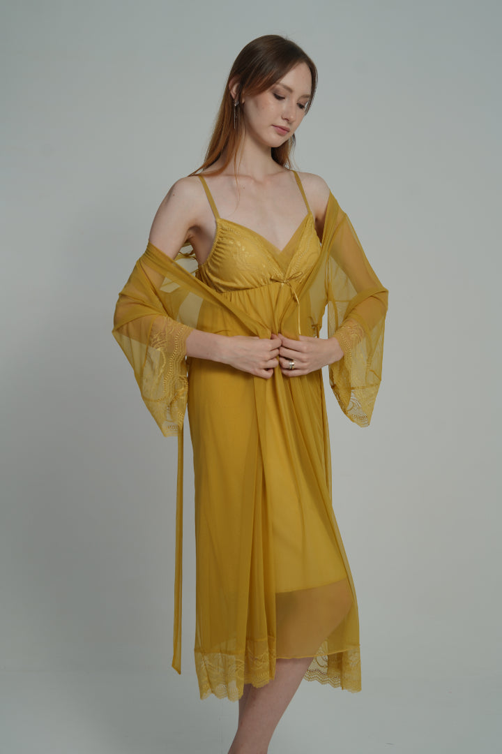 AXTZH Golden Hour Two-Piece Nightwear X0192-CANARY-F11N