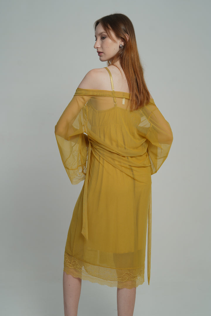 AXTZH Golden Hour Two-Piece Nightwear X0192-CANARY-F11N
