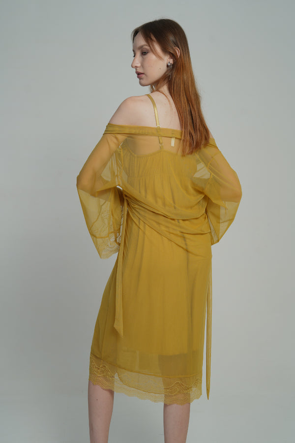 AXTZH Golden Hour Two-Piece Nightwear X0192-CANARY-F11N