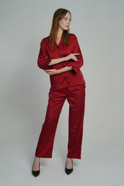 ANGELS Satin Nightwear Set FASHION NW AG1118-SCARLET-C2S