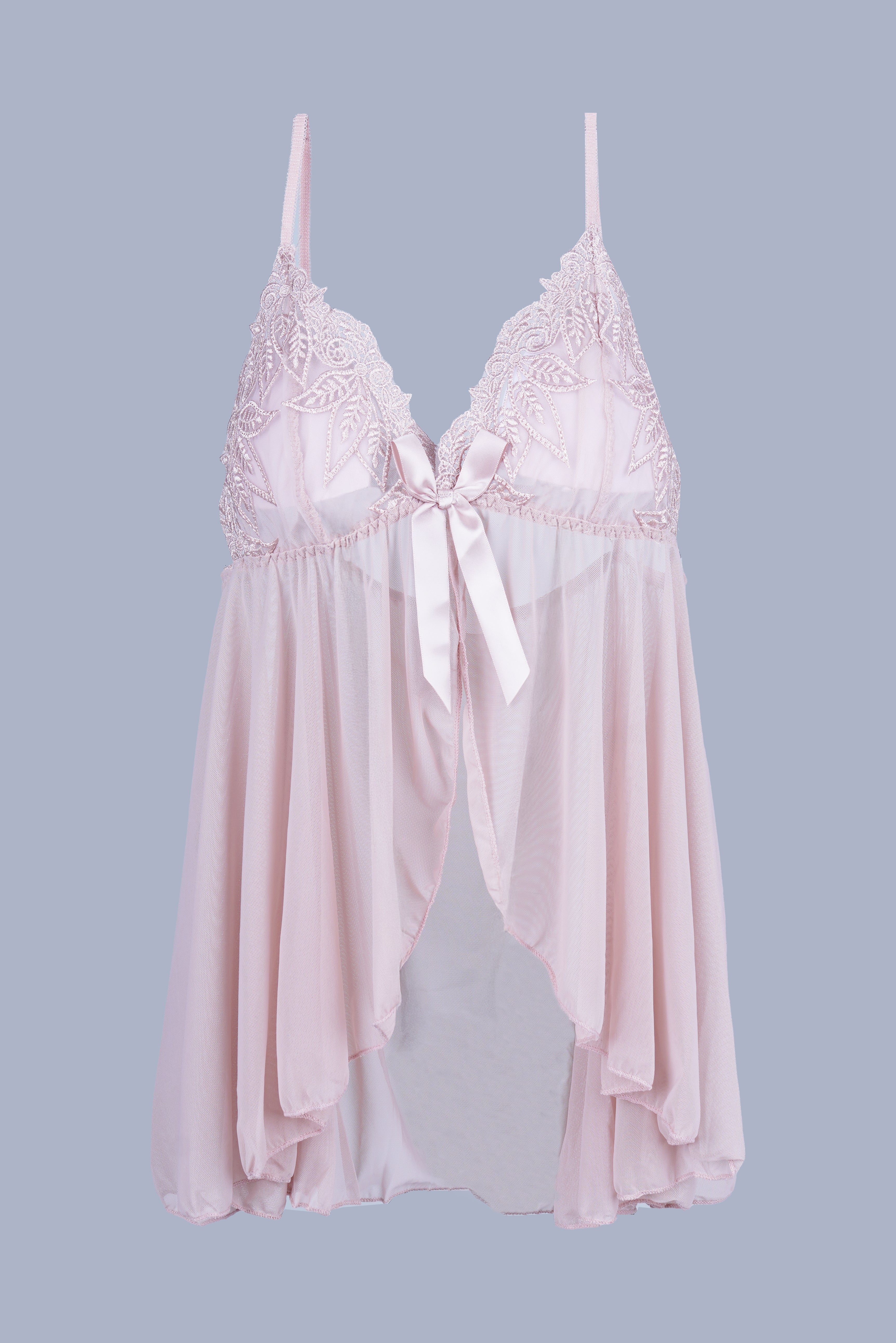 AXTZH Stylish Short Nightdress Designed for Comfort, Elegance, and a Feminine Touch X0001-BLUSH-SF1N