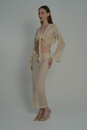 AXTZH Serenity Beachwear Set X2536-BEIGE-BW2PF