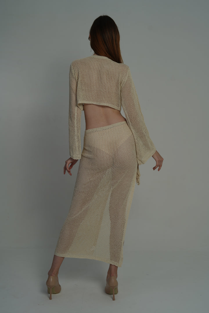 AXTZH Serenity Beachwear Set X2536-BEIGE-BW2PF