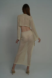 AXTZH Serenity Beachwear Set X2536-BEIGE-BW2PF