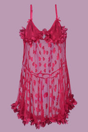 AXTZH 1-piece sexy nightwear X0333-SCARLET-F1N