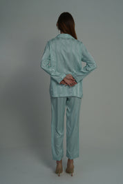 AXTZH 2-Piece Soft Nightwear Pajama Set NW X2215-TGREEN-WC2S
