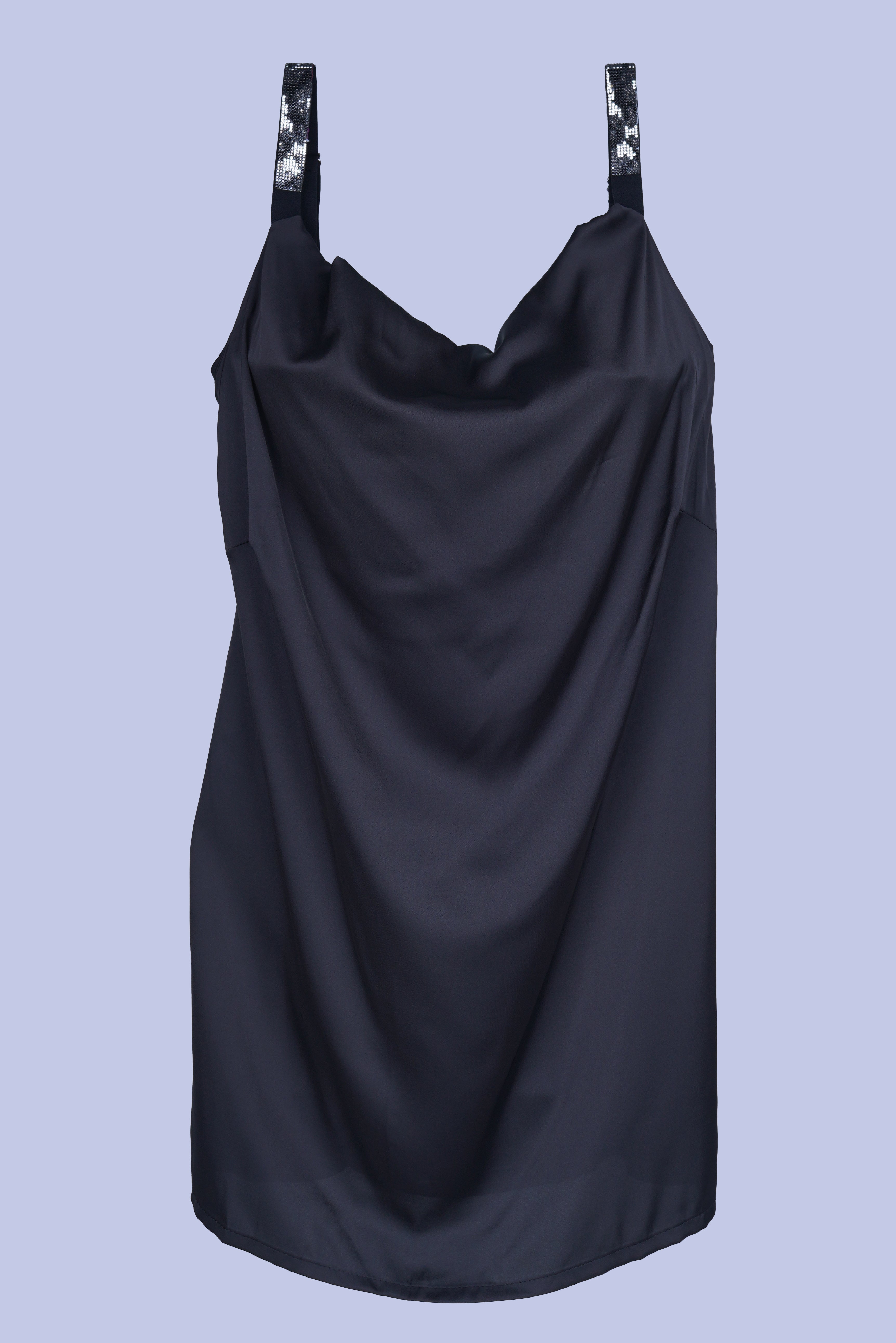 AXTZH Stylish Nightwear Set for Women with Delicate Inner Dress and Matching Lace Cover-Up X0115-BLACK-F11S