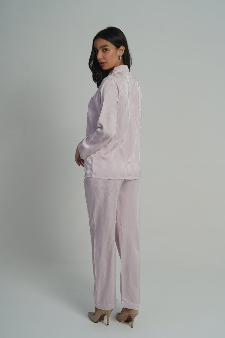 AXTZH 2-Piece Soft Nightwear Pajama Set NW X2215-BLUSH-WC2S