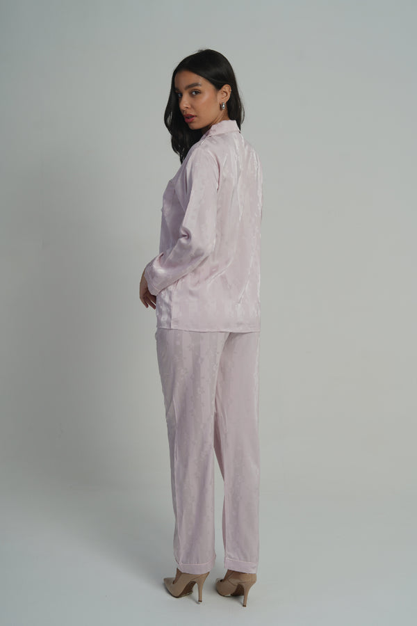 AXTZH 2-Piece Soft Nightwear Pajama Set NW X2215-BLUSH-WC2S