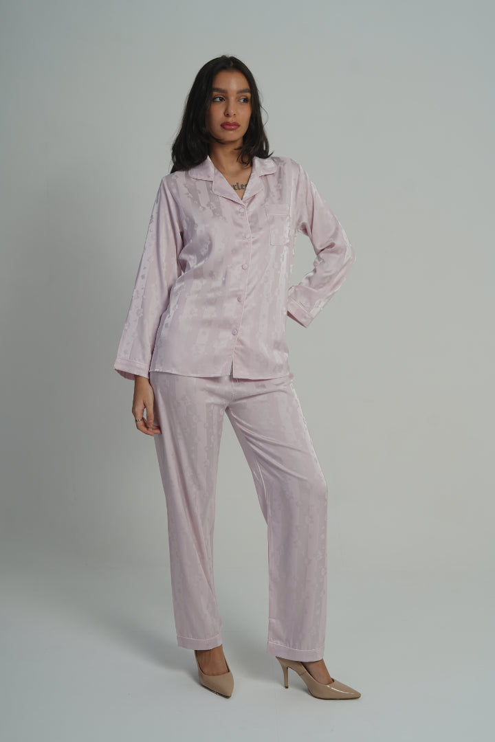 AXTZH 2-Piece Soft Nightwear Pajama Set NW X2215-BLUSH-WC2S