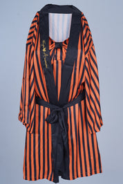 AXTZH Elegant Two-Piece Nightwear Ensemble with Coordinated Dress and Belted Robe X0589-RUSST-F11S