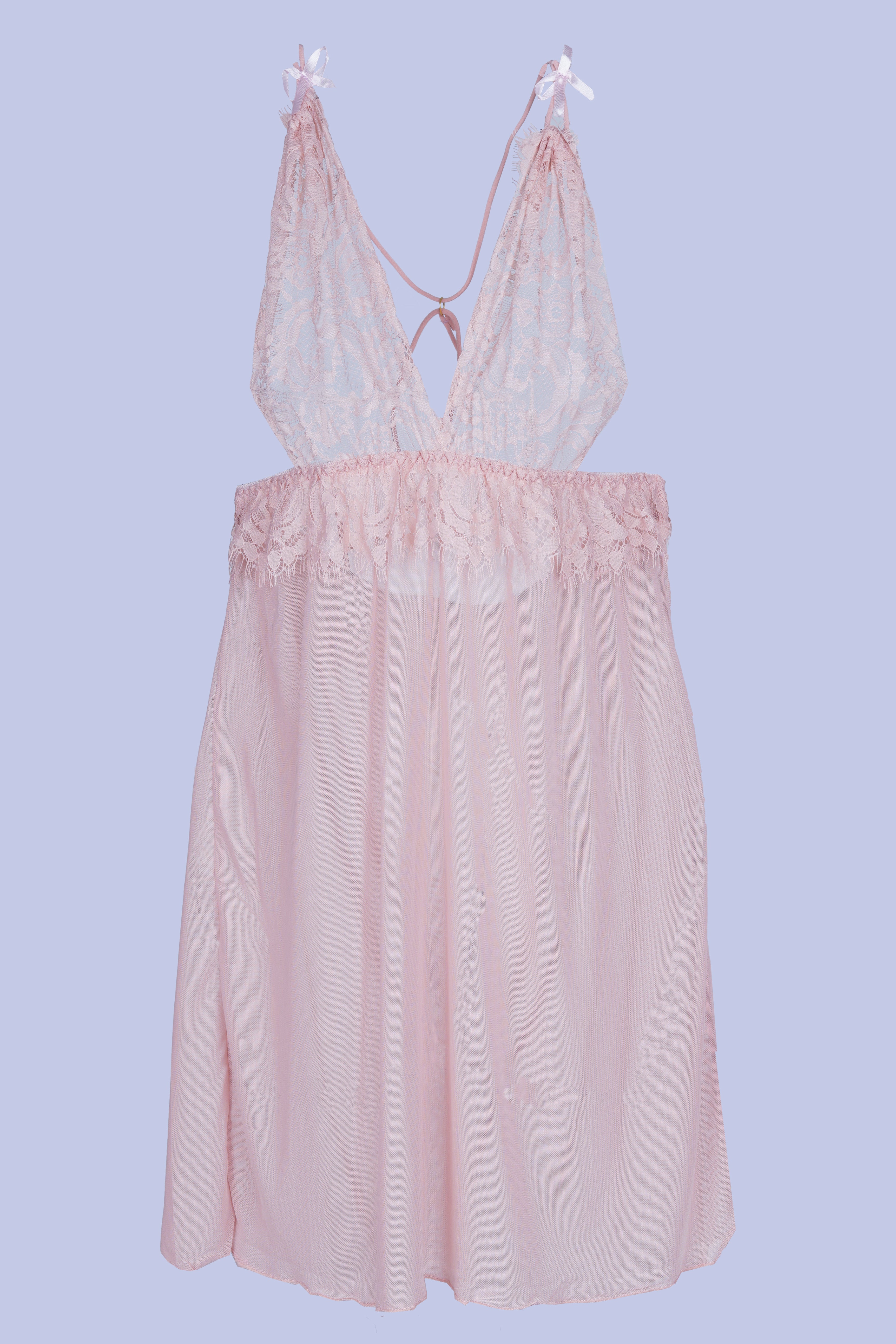 AXTZH Women’s 2 Piece Nightwear Set with Sheer Robe and Slip Dress X8806-APRICOT-F11N