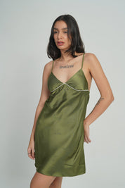 AXTZH Midnight Petal One-Piece-X5024-OLIVE-F1S