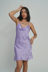 AXTZH Satin Butterfly Nightdress NIGHTWEAR X0301-LAVENDER-F1S