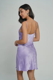 AXTZH Satin Butterfly Nightdress NIGHTWEAR X0301-LAVENDER-F1S