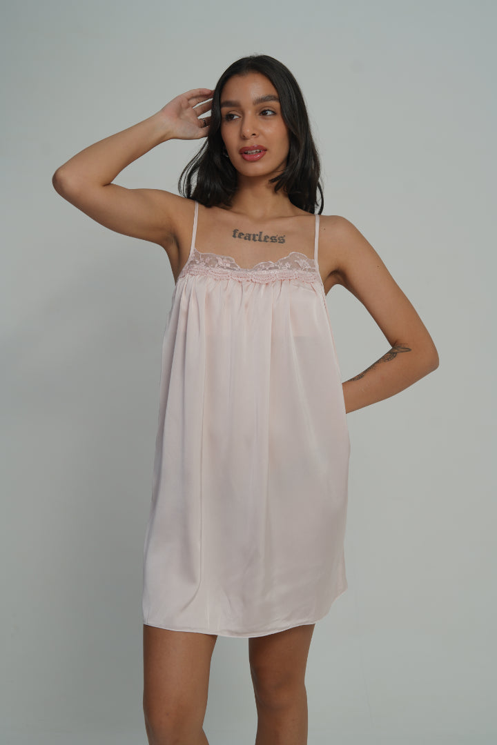AXTZH Serene Desire Slip Dress-X5905-BLUSH-F1S