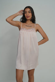 AXTZH Serene Desire Slip Dress-X5905-BLUSH-F1S