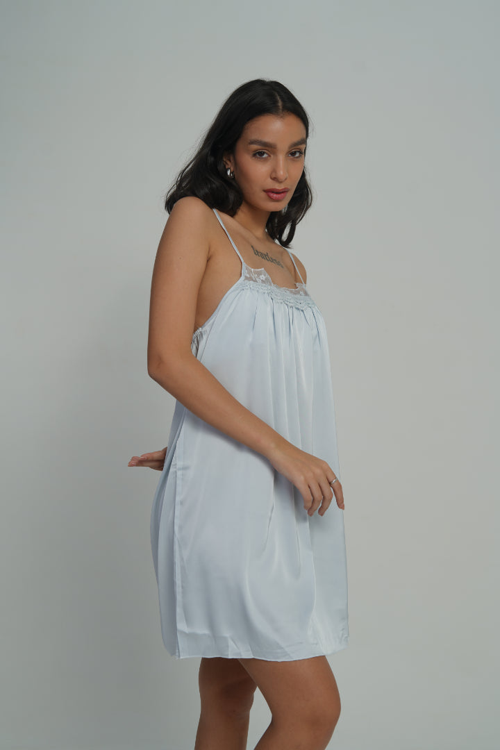 AXTZH Serene Desire Slip Dress-X5905-SBLUE-F1S