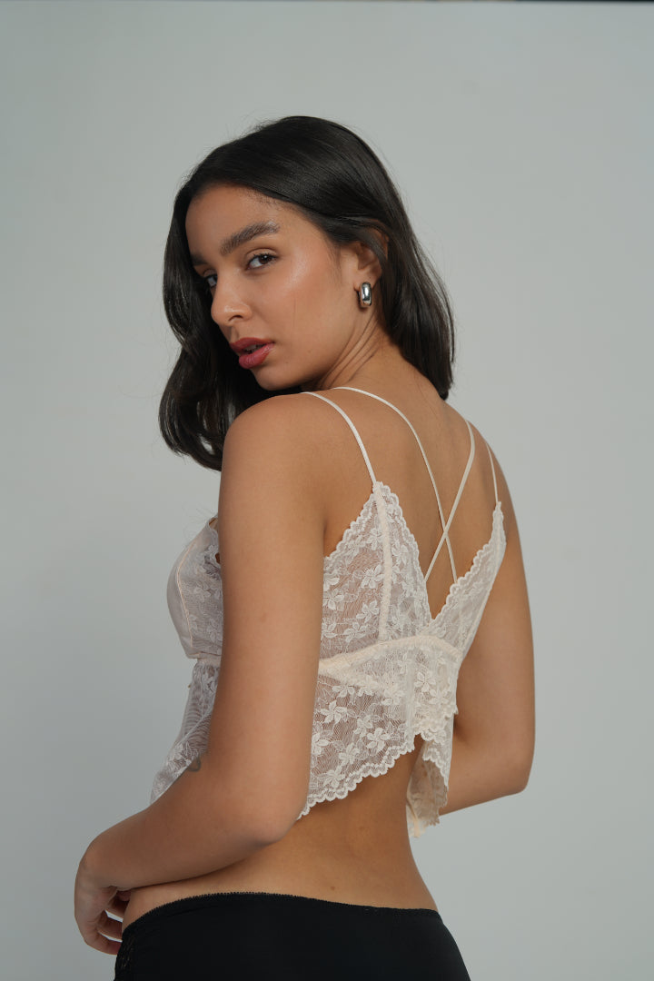 AXTZH Enchanted Veil Bralette-X5106-SKIN-CN124