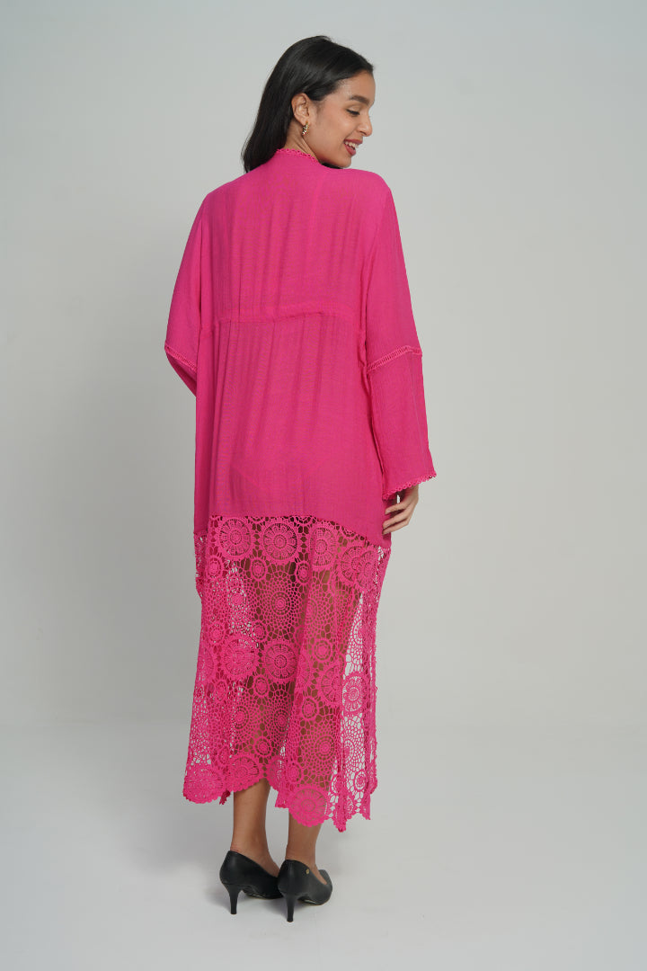 AXTZH Make Waves in Style with This Flirty Lingerie Swimwear Piece X2601-FUCHSIA-SNGB2