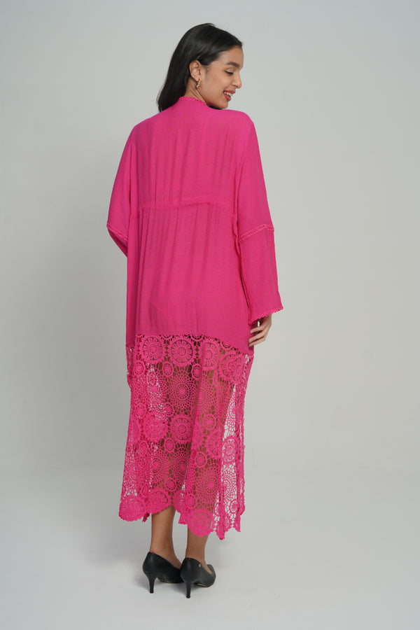 AXTZH Make Waves in Style with This Flirty Lingerie Swimwear Piece X2601-FUCHSIA-SNGB2